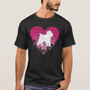 T-shirt Funny Retro Coeur Vintage Bruxelles Griffon Dog Va