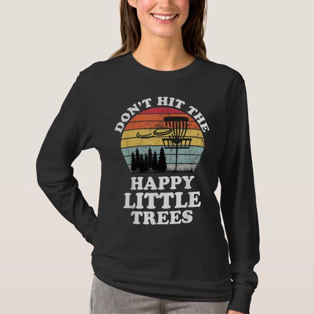 T-shirt Funny Retro Disc Golf Frisbee Golfing (Devant)