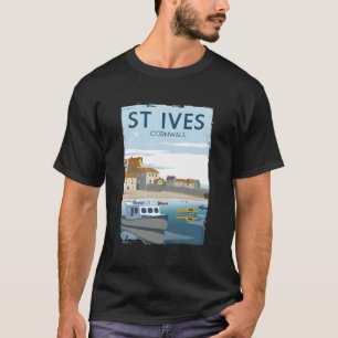 T-shirt Funny Retro England St Ives Cornwall Affiche de vo