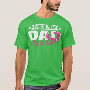 T-shirt Funny Retro Fière Nouveau Papa C'est une fille Gen