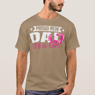 T-shirt Funny Retro Fière Nouveau Papa C'est une fille Gen