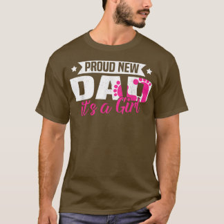 T-shirt Funny Retro Fière Nouveau Papa C'est une fille Gen