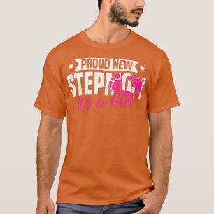 T-shirt Funny Retro Fière Nouveau Stepmaman C'est une fill
