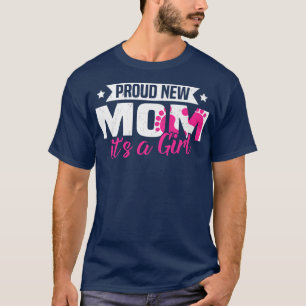 T-shirt Funny Retro Fière Nouvelle maman C'est une fille G