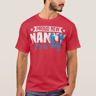 T-shirt Funny Retro Fière nouvelle nounou C'est un garçon 