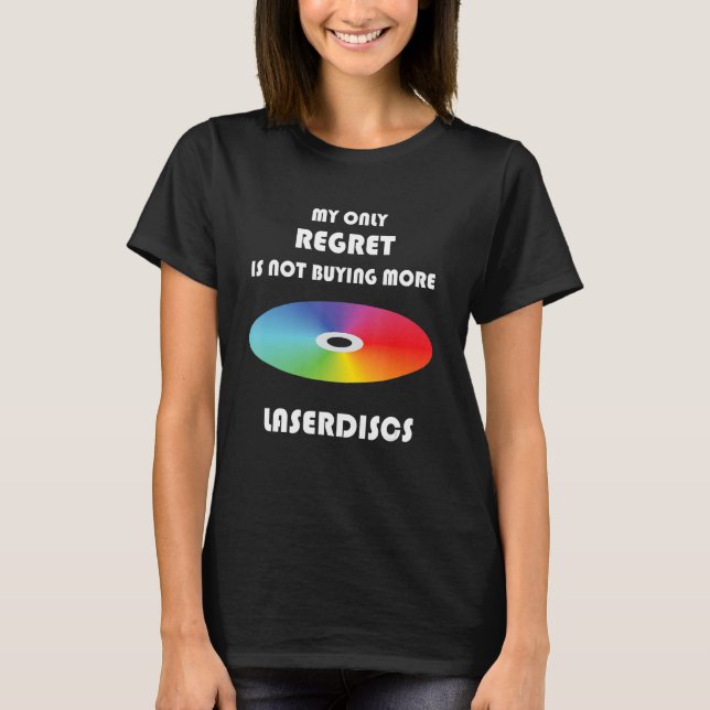 T-shirt Funny Retro Laserdisc 1 (Devant)