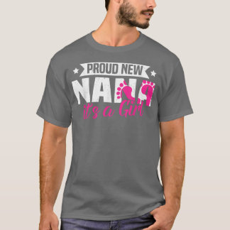 T-shirt Funny Retro Proud New Nana It's A Girl Gender Reve