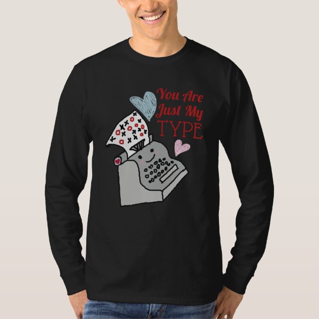T-shirt Funny Retro Valentines Day mignonne Kawaii Coeurs  (Devant)