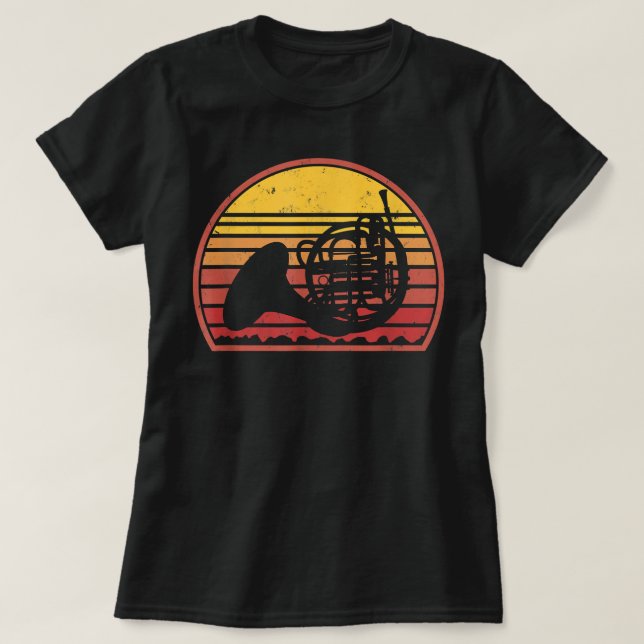 T-shirt Funny Retro Vintage Horn4 (Design devant)