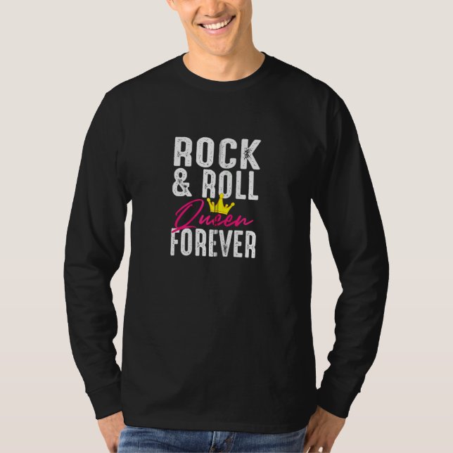 T-shirt Funny Rock N Roll Queen Concert Pour Femmes Dames (Devant)