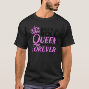 T-shirt Funny Rock N Roll Queen Concert Pour Femmes Dames