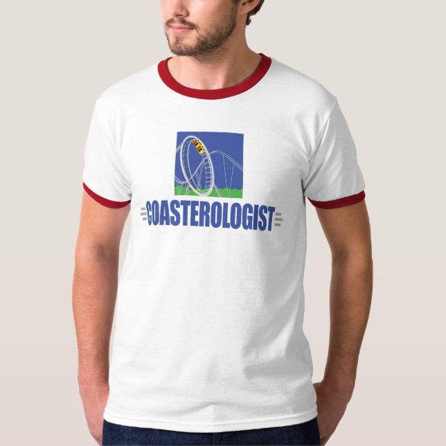 T-shirt Funny Roller Dessous de verre (Devant)