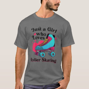 T-shirt Funny Roller Skating Gift For Girls Women Cool Rol
