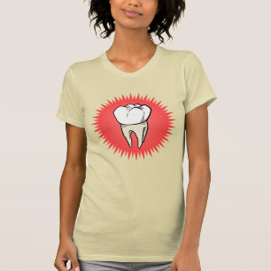 T-shirt Funny Rouge Blanc Extrait Molar Starburst