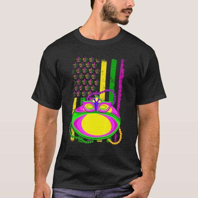 T-shirt Funny Rugby Jester Casquette Mardi Gras Festival P (Devant)