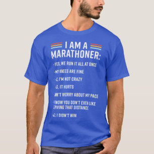 T-shirt Funny Runner Marathon Entraîneur Je Suis Un Marath