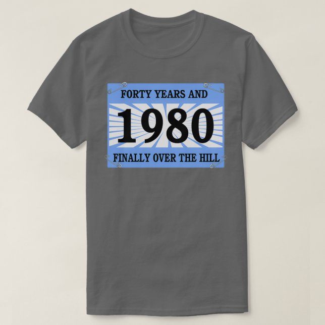 T-shirt Funny Running 1980 (Design devant)