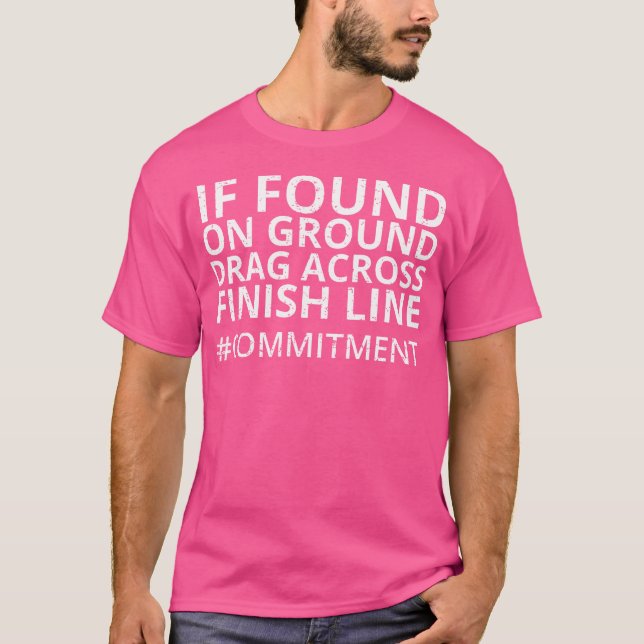 T-shirt Funny Running Commitment Runner Jogger Life (Devant)