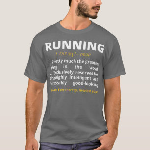 T-shirt Funny Running Definition Noun Runner Track Field G