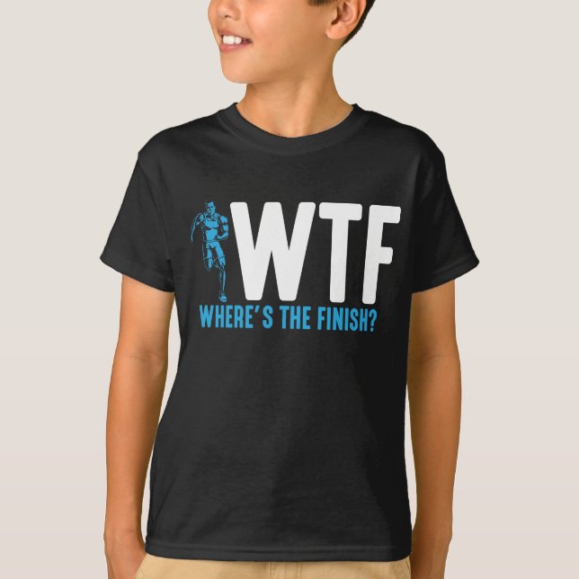 T-shirt Funny Running et Marathon Citation sports de triat (Devant)