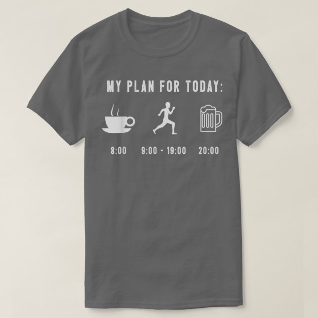 T-shirt Funny Running Graphic Marathon Runner Jogger Desig (Design devant)