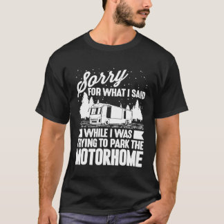 T-shirt Funny Rv Camping Hommes Femmes Camping Parking Mot