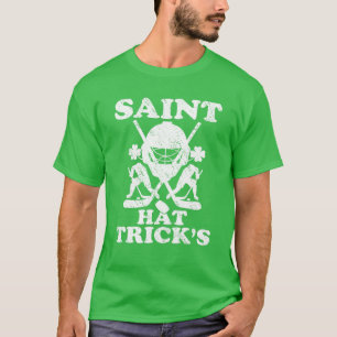 T-shirt Funny Saint Hat Ruck Hockey Lover St. Patrick