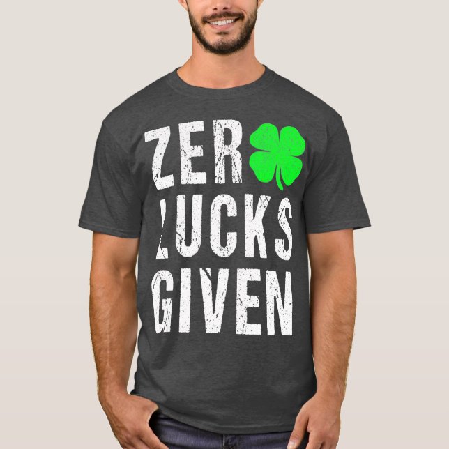 T-shirt Funny Saint Patricks Day Shamrock Irish Tee (Devant)