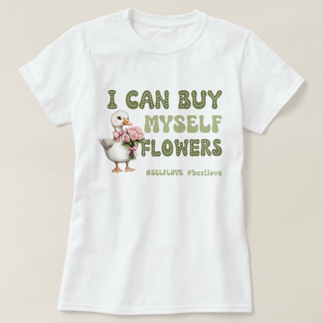 T-shirt Funny Saint Valentin Amour de soi (Design devant)