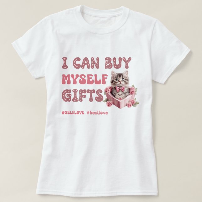 T-shirt Funny Saint Valentin Amour de soi (Design devant)