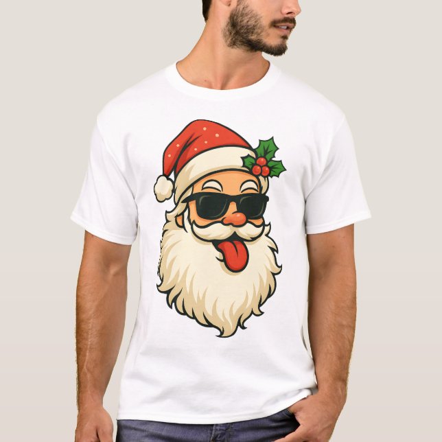 T-shirt Funny Santa Claus (Devant)