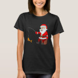 T-shirt Funny Santa Claus Fishing Christmas Fish Puns Xmas<br><div class="desc">Funny Santa Claus Pêche Noël Poissons Puns de Noël Pêcheur de Noël</div>