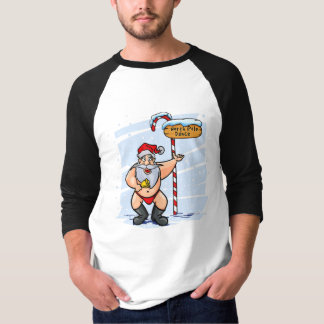 T-shirt Funny Santa Claus Northpole Danser Noël