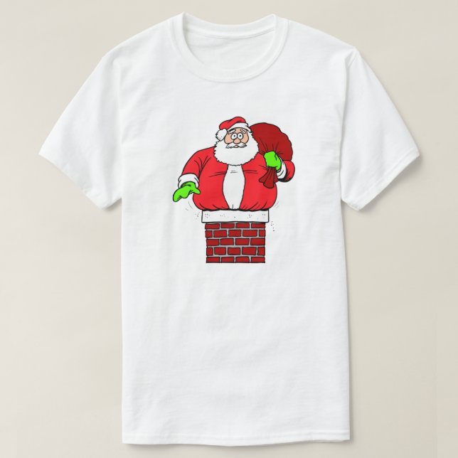 T-shirt Funny Santa Claus Weight Joke Humour de vacances N (Design devant)