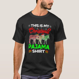 T-shirt Funny sapin de Noël Zebra Lover Animaux Noël Paja