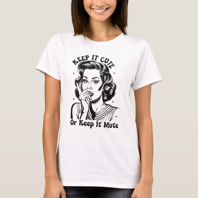 T-shirt Funny sarcasme mignon mot art (Devant)