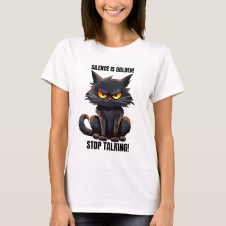 T-shirt Funny sarcasme mot art parler chat