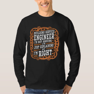 T-shirt Funny Sarcastic Ingénieur de construction