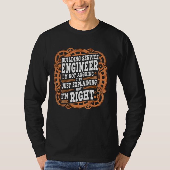T-shirt Funny Sarcastic Ingénieur de construction (Devant)
