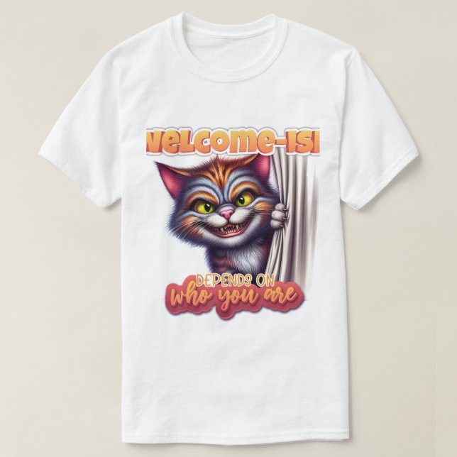 T-shirt Funny Sarcastic quote Cat Sublimation design  (Design devant)