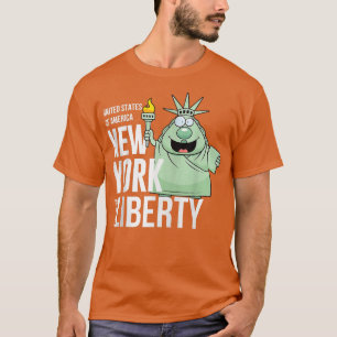 T-shirt Funny Sarcastic USA New York Statue De Liberty Car