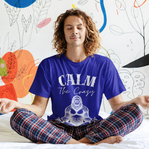 T-shirt Funny Sasquatch Méditant Calme les fous
