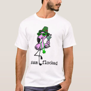 T-shirt Funny Sassy Sham a envahi le Flamant rose de la Sa