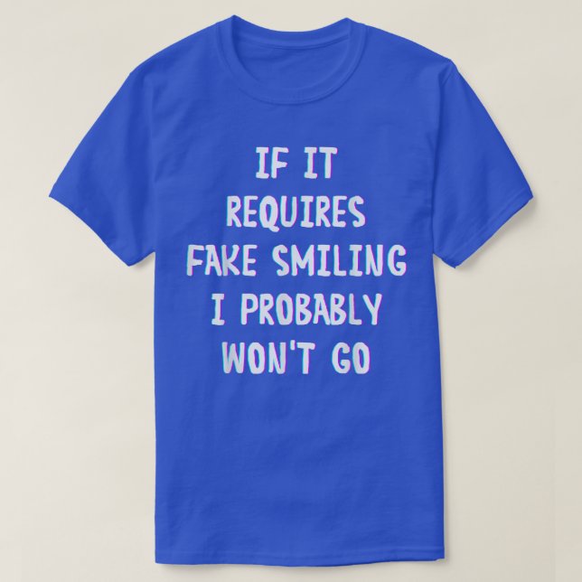 T-shirt Funny Saying (Design devant)