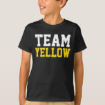 T-shirt Funny Sayings Lustige Sprüche & Texte : TEAM YELLO<br><div class="desc">Amusant Texte Idées & Designs par EDDA Fröhlich / EDDArt | JAUNE D'ÉQUIPE | Pour d'autres phrases et idées n'hésitez pas à me contacter : contact@eddart.de ou à jeter un oeil ici : www.zazzle.de/eddartiful*</div>