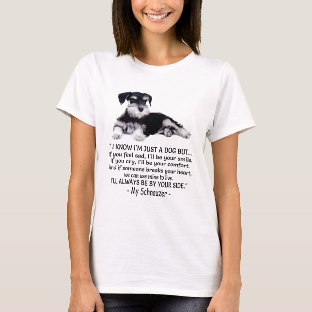 T-shirt Funny Schnauzer miniature (Devant)