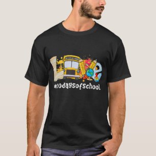 T-shirt Funny School Bus 100 Jours De L'Enseignant