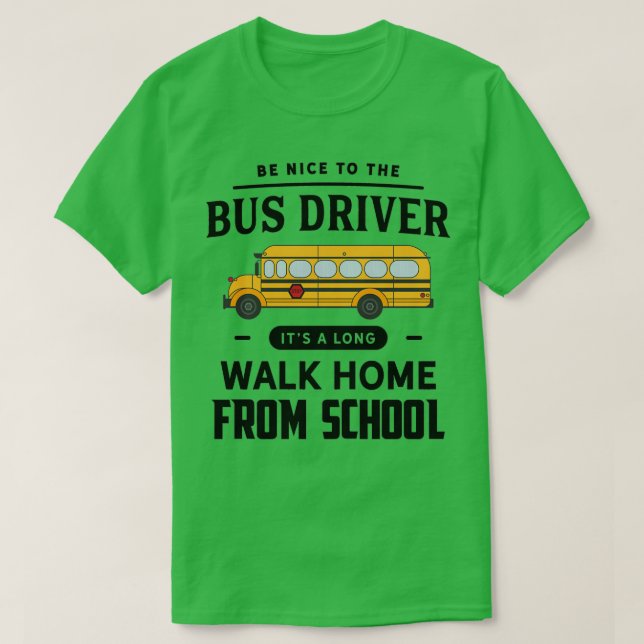 T-shirt Funny School Bus Driver (Design devant)