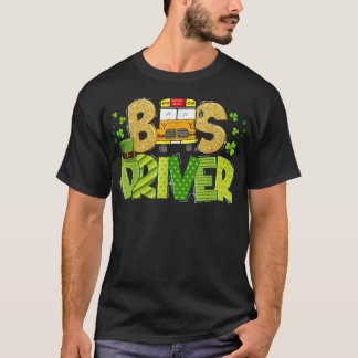 T-shirt Funny School Bus Driver Happy St Patrick's Day Mat