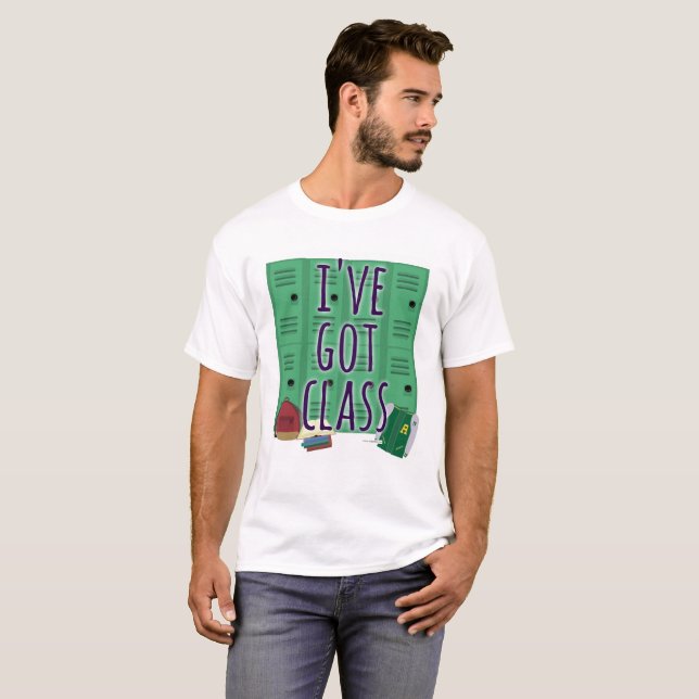 T-shirt Funny School Class Student Slogan (Devant entier)